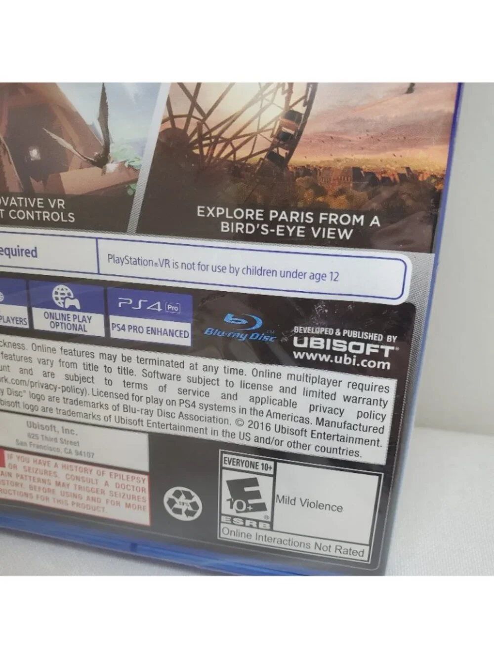 Eagle Flight VR Game Ubisoft Sony Playstation 4 PS4 NEW Rated E 10+